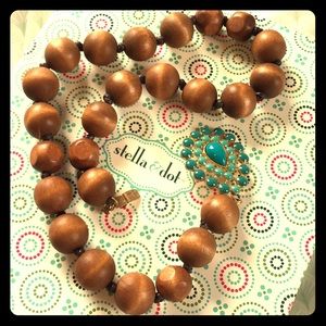 COPY - Stella & Dot Wooden Beaded Necklace